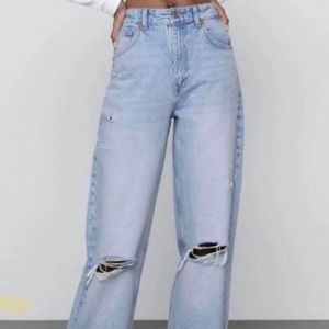 zara wide leg jeans